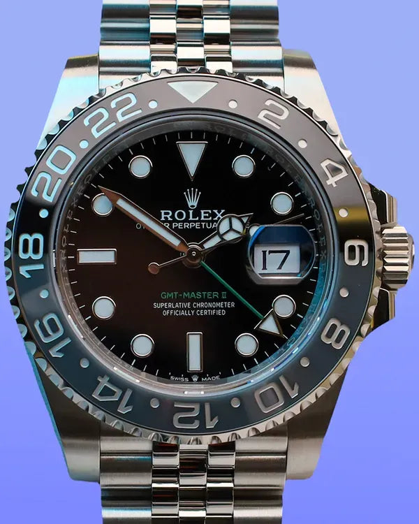 2025 Rolex GMT-Master II "Bruce Wayne" 40MM Black Dial Jubilee Bracelet (126710GRNR)