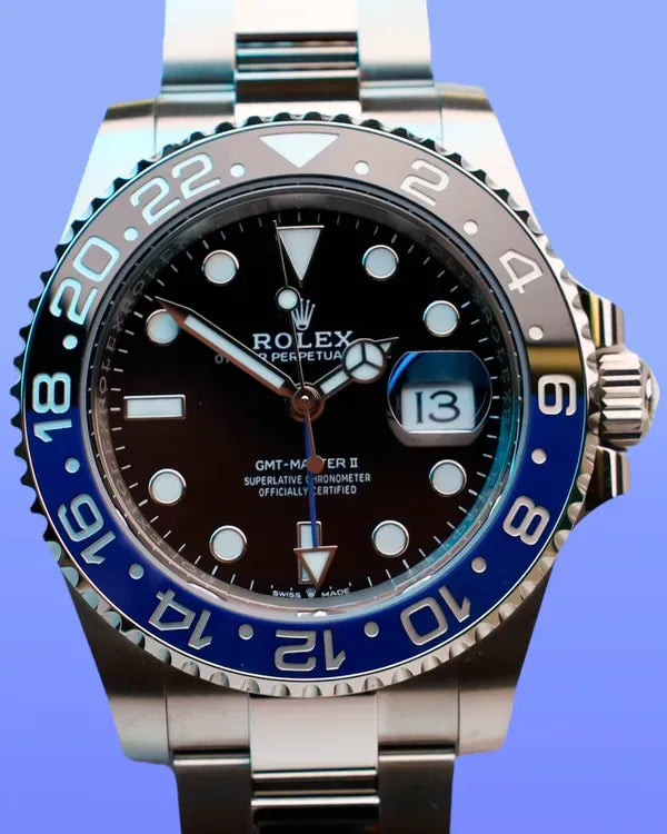 2025 Rolex GMT-Master II "Batman" 40MM Black Dial Oyster Bracelet (126710BLNR)