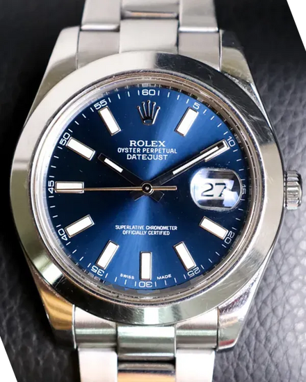Rolex Datejust II 41MM Blue Dial Oyster Bracelet (116300)