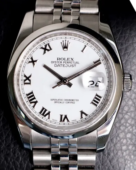 Rolex Datejust 36MM White Dial Jubilee Bracelet (116200)