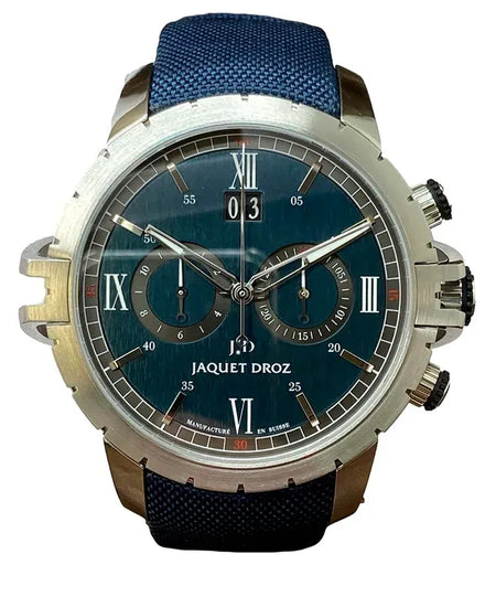 2023 Jaquet Droz Grande Seconde 45MM Blue Dial Textile Strap (J029530540)