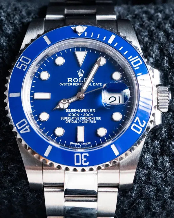 2015 Rolex Submariner 40MM Aftermarket Blue Dial Oyster Bracelet (116610)