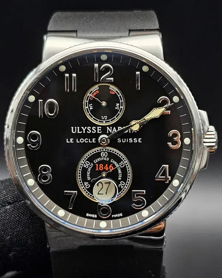 Ulysse Nardin Marine 41MM Black Dial Rubber Strap (263-66-3162)