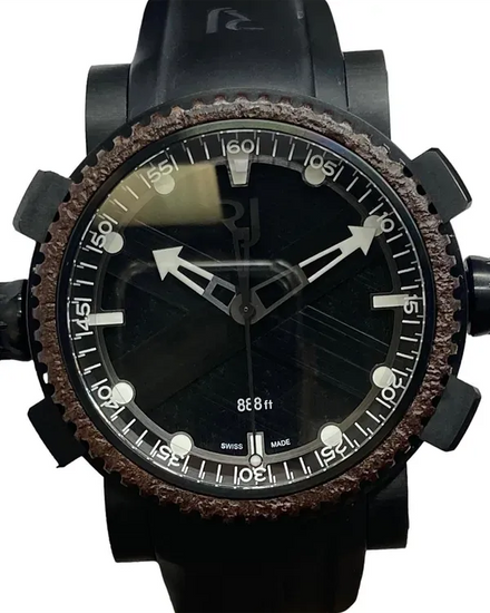 Romain Gauthier Octupus Diver L.E. 46MM Black Dial Rubber Strap (RJ.T.AU.DI.001.01)