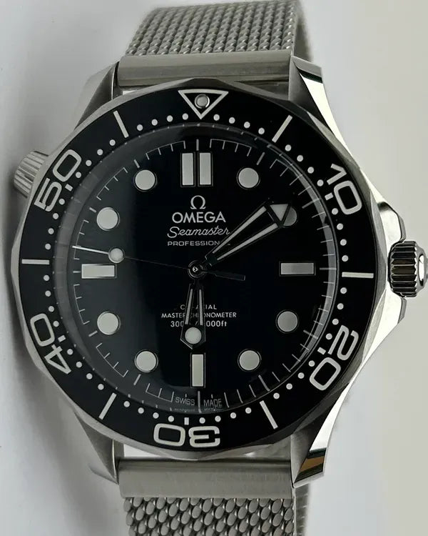 2025 Omega Seamaster Diver 300M 42MM Black Dial Steel Bracelet (210.30.42.20.01.010)