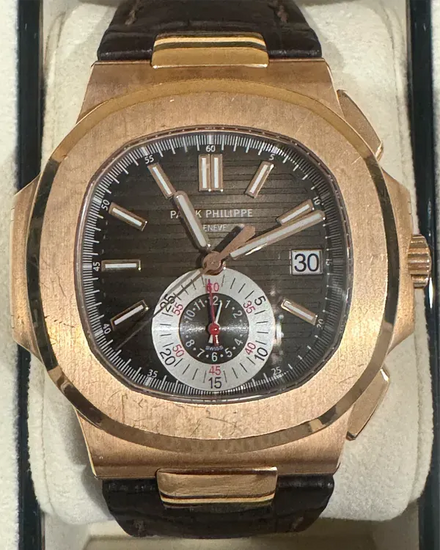 2022 Patek Philippe Nautilus 40.5MM Brown Dial Leather Strap (5980R-001)
