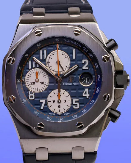 Audemars Piguet Royal Oak Offshore 42MM Blue Dial Leather Strap (26470ST.OO.A027CA.01)