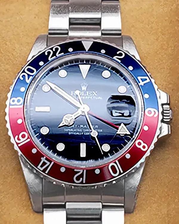 1985 Rolex GMT-Master "Pepsi" 40MM Black Dial Steel Bracelet (16750)