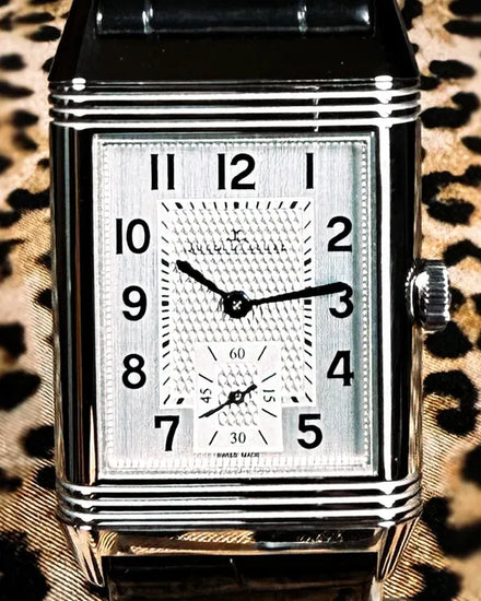 2022 Jaeger-LeCoultre Reverso Duoface 42.9MM Silver/Black Dial Leather Strap (Q2458422)