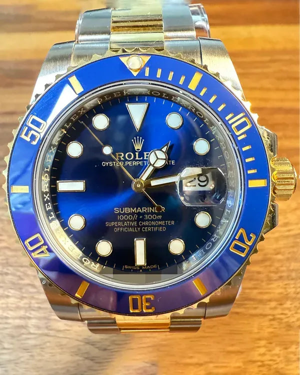 2018 Rolex Submariner Date "Bluesy" 40MM Blue Dial Two-Tone Oyster Bracelet (116613LB)