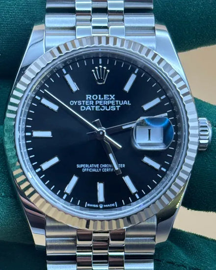 2025 Rolex Datejust 36MM Black Dial Jubilee Bracelet (126234)