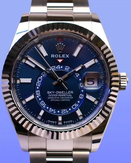 2025 Rolex Sky-Dweller 42MM Blue Dial Oyster Bracelet (336934)