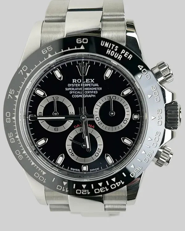 2019 Rolex Cosmograph Daytona 40MM Black Dial Oyster Bracelet (116500LN)