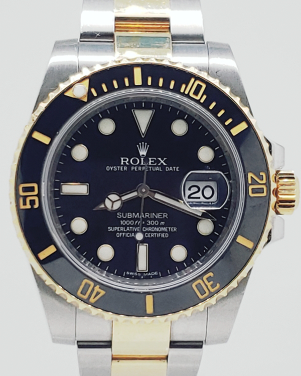 Rolex Submariner Date 40MM Black Dial Two-Tone Oyster Bracelet (116613)