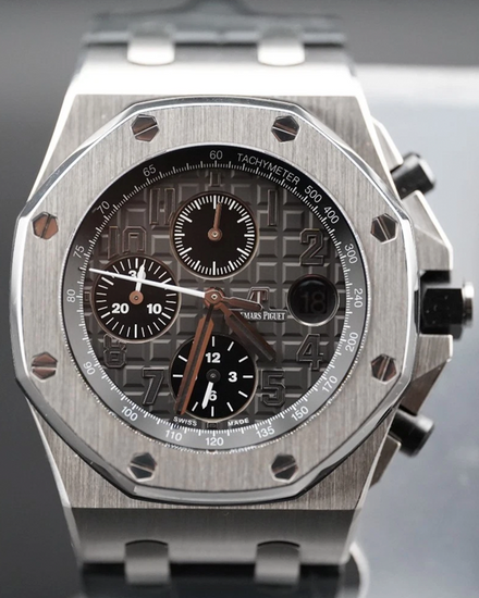 Audemars Piguet Royal Oak Offshore Chronograph "Elephant" 42MM Grey Dial Leather Strap (26470ST.OO.A104CR.01)