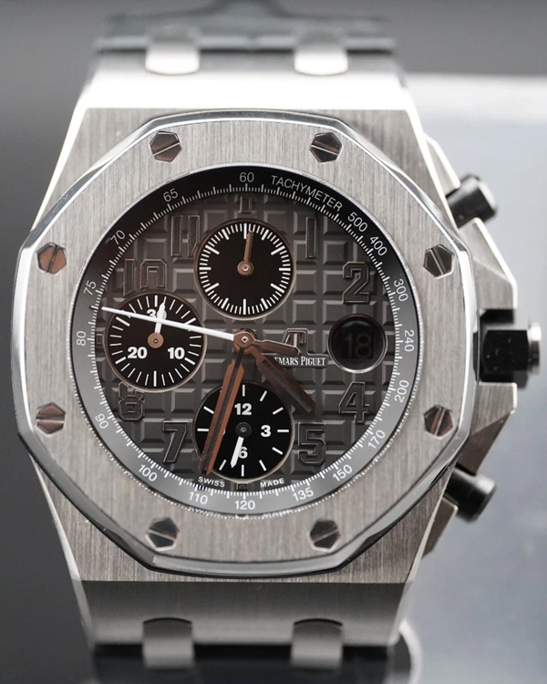 Audemars Piguet Royal Oak Offshore Chronograph "Elephant" 42MM Grey Dial Leather Strap (26470ST.OO.A104CR.01)