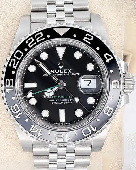 2024 Rolex GMT-Master II "Bruce Wayne" 40MM Black Dial Jubilee Bracelet (126710GRNR)