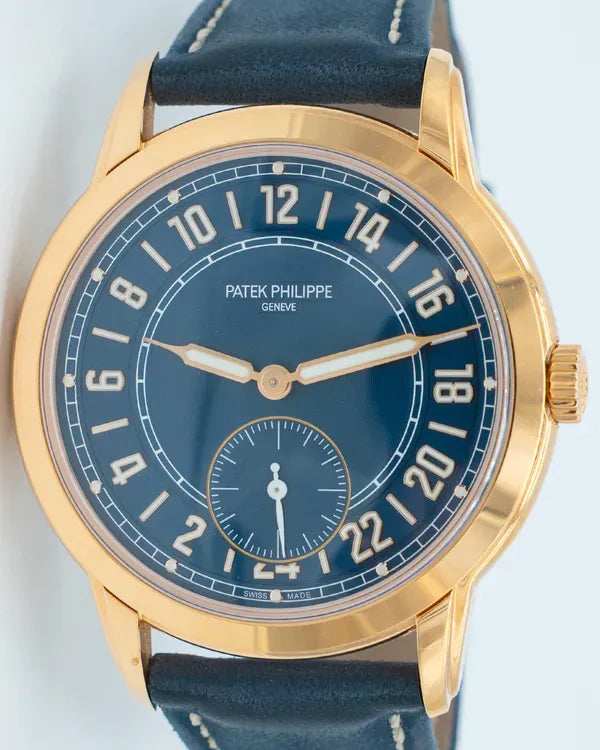 2024 Patek Philippe Complications Travel Time 42M Blue Dial Leather Strap (5224R-001)