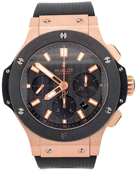 Hublot Big Bang Chronograph 44MM Carbon Fiber Dial Rubber Strap (301.PM.1780.RX)