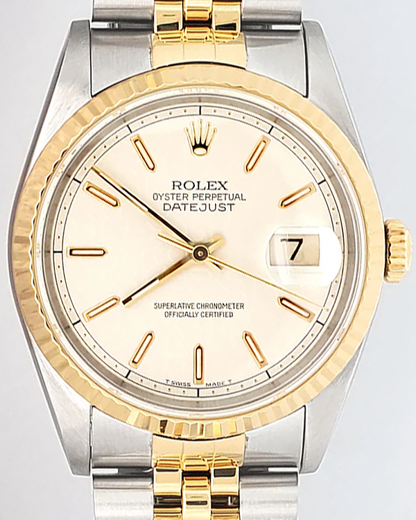 Rolex Datejust 36MM Cream Dial Two-Tone Jubilee Bracelet (16233)