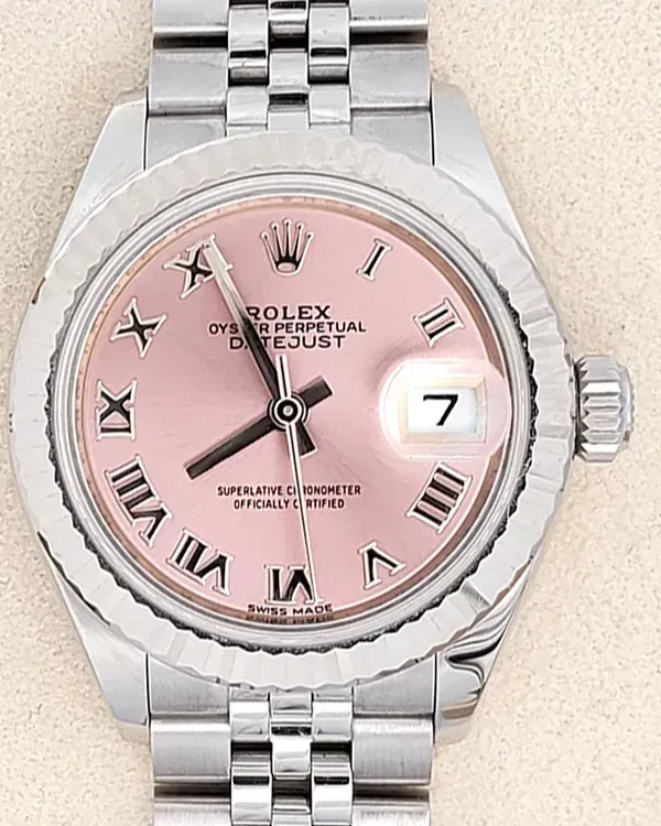 2017 Rolex Lady-Datejust 28MM Pink Dial Jubilee Bracelet (279174)