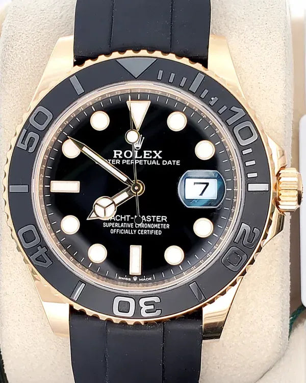 2024 Rolex Yacht-Master 42MM Black Dial Rubber Strap (226658)