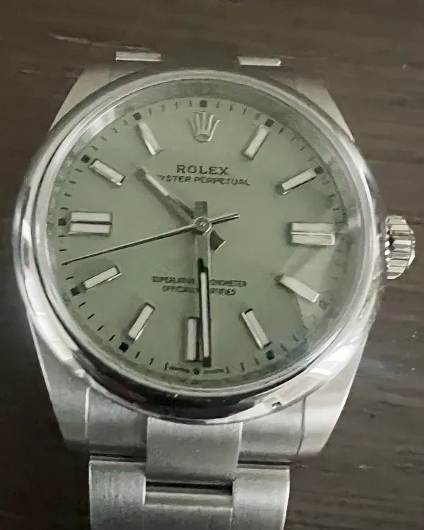 Rolex Oyster Perpetual 41MM Pistachio Dial Oyster Bracelet (134300)
