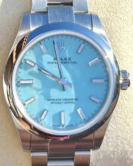2025 Rolex Oyster Perpetual 31MM Turquoise "Tiffany" Dial Oyster Bracelet (277200)