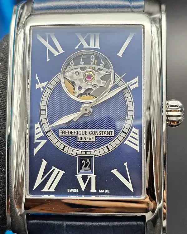 No Reserve - Frederique Constant Classics 47MM Blue Dial Leather Strap (FC-315DNS4C26)