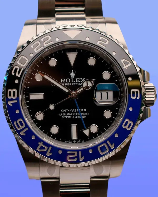2025 Rolex GMT-Master II "Batman" 40MM Black Dial Oyster Bracelet (126710BLNR)