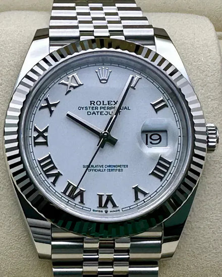 2025 Rolex Datejust 41MM White Dial Jubilee Bracelet (126334)