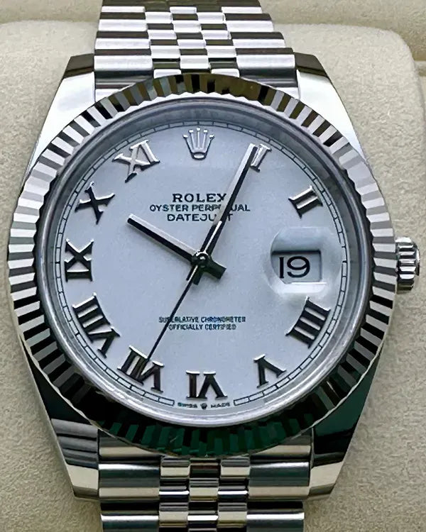 2025 Rolex Datejust 41MM White Dial Jubilee Bracelet (126334)