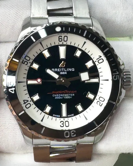 2023 Breitling Superocean 42MM Black Dial Steel Bracelet (A17375211B1A1)
