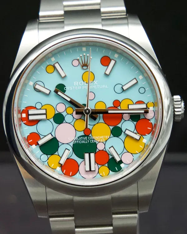 Rolex Oyster Perpetual 41MM Turquoise Dial Oyster Bracelet (124300)