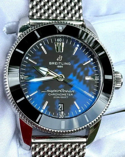 Breitling Superocean Heritage II S.E. 44MM Black Dial Steel Bracelet (AB2030)