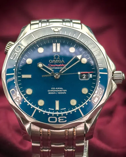 2018 Omega Seamaster Diver 300M 41MM Blue Dial Steel Bracelet (212.30.41.20.03.001)