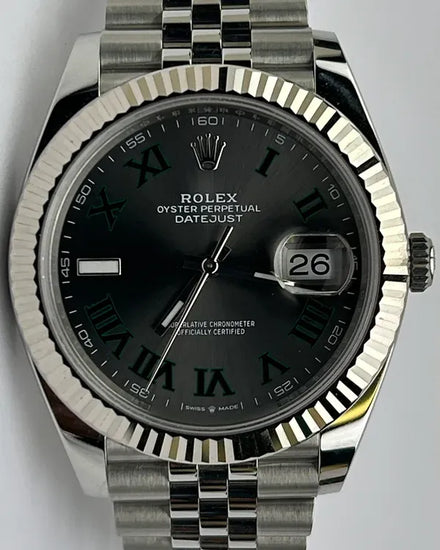2024 Rolex Datejust "Wimbledon" 41MM Slate Dial Jubilee Bracelet (126334)