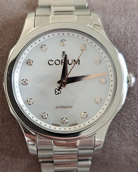 Corum Admiral's Cup Legend 38MM Mother of Pearl Dial Steel Bracelet (A082/03556)