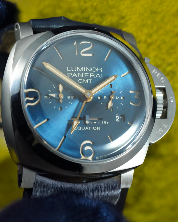 2021 Panerai Luminor Equation of Time GMT L.E. 47MM Blue Dial Leather Strap (PAM00670)