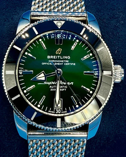 Breitling Superocean Heritage II B20 S.E. 42MM Green Dial Steel Bracelet (AB2010)