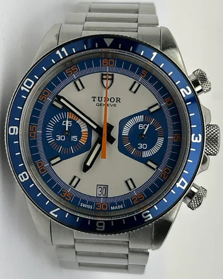 No Reserve - 2019 Tudor Heritage Chrono 42MM Silver Dial Steel Bracelet (70330B)