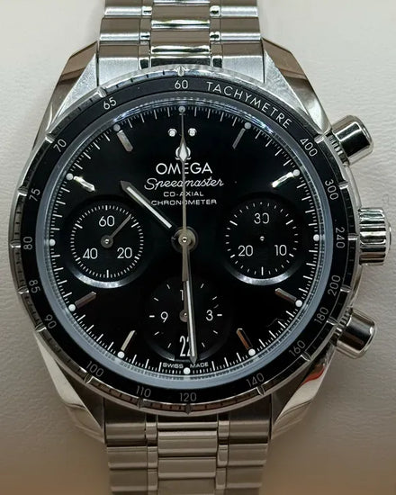 2024 Omega Speedmaster 38MM Black Dial Steel Bracelet (324.30.38.50.01.001)