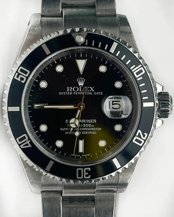 2003 (Y Serial) Rolex Submariner Date 40MM Black Dial Oyster Bracelet (16610)