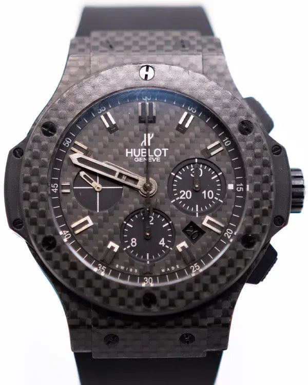 Hublot Big Bang 44MM Black Dial Rubber Strap (301.QX.1740.GR)