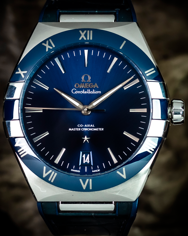 Omega Constellation 41MM Blue Dial Leather Strap (131.33.41.21.03.001)