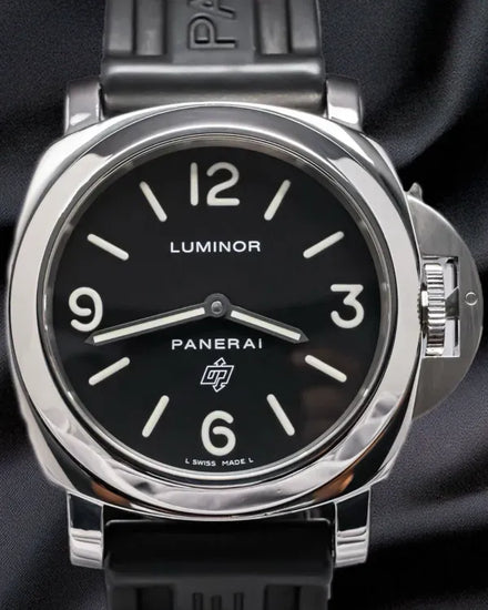 Panerai Luminor Base Logo 44MM Black Dial Rubber Strap (PAM00000)