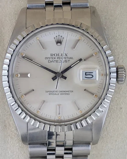 Rolex Datejust 36MM Silver Dial Jubilee Bracelet (16030)