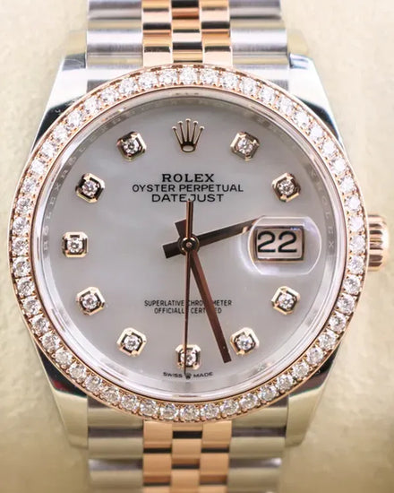 2023 Rolex Datejust 36MM Mother of Pearl Dial Two-Tone Jubilee Bracelet (126281RBR)