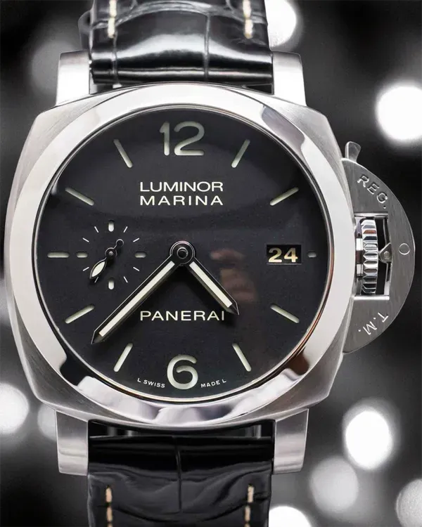 Panerai Luminor Marina 1950 3 Days 42MM Black Dial Leather Strap (PAM00392)