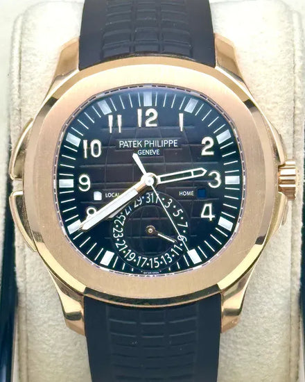 2021 Patek Philippe Aquanaut Travel Time 40.8MM Brown Dial Rubber Strap (5164R-001)
